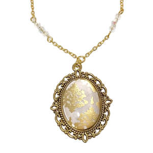 Antique Gold Cornichon Pendant