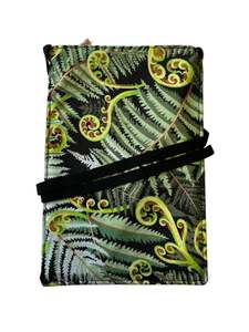 Kiwiana: Koru Fern Print Mobile Phone Bag – Handmade NZ