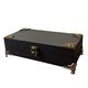 Large Black & Gold Jewellery Box with Mirror – Antique Filigree Detail