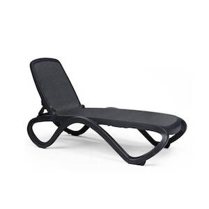Sun Lounger Charcoal Without Arms