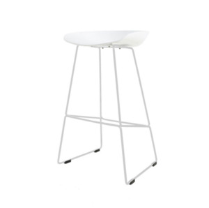 Malli White Barstool