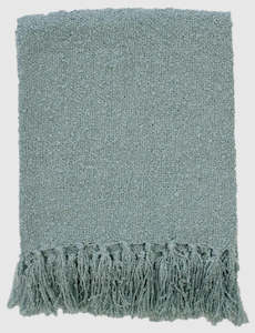 Decor: Throw Boucie Duck Egg Blue