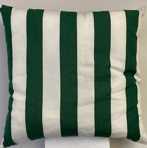 Decor: Decor Cushion – Green Revert Strtipe