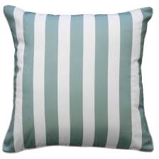 Decor Cushion – Branch Stripe Dusky Blue