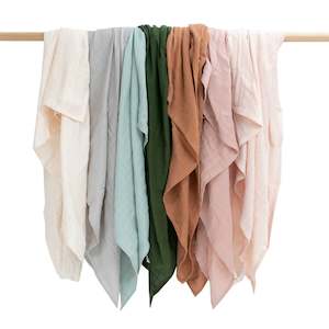 Swaddles: Muslin Wrap Olive