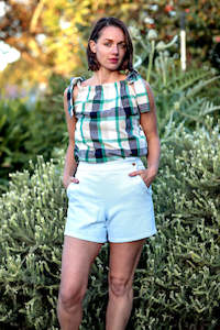 Pant: Wide Leg Denim Shorts