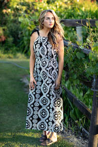 Embroidered Cotton Maxi Dress
