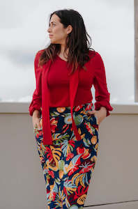 Tops: Merino Uppsala Top, Red