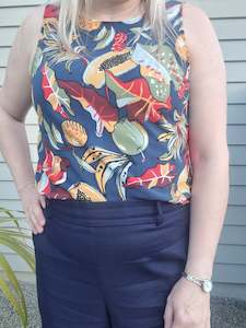 Jenny Top - Papaya Print