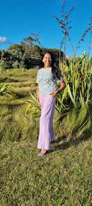 Perfect Linen Pant - Lavender