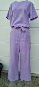 Emily Top - Lavender Linen