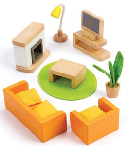 Hape: Hape Family Media Room - Suitable For Your Hape Doll House
