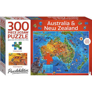 Puzzlebilities: Puzzlebilities 300pc Puzzle: Australia & New Zealand Map
