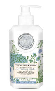 Michel Design Works Cotton & Linen Hand & Body Lotion
