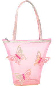 Baby Accessories: Pink Poppy - Rainbow Butterfly Handbag