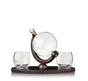 Glassware: Viski - Globe Decanter & Whiskey Tumblers Set