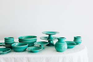 Serveware: Bordallo Pinheiro - Aqua Green Fantasy Salad Bowl