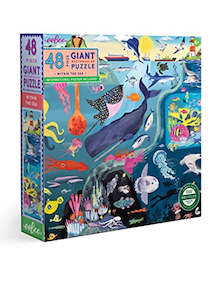 Games Puzzles: eeBoo 48pc Giant Puzzle Within the Sea