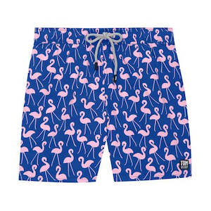 Womens: Tom & Teddy - Mens Flamingo Swim Trunks