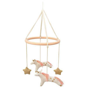 Childrens Interiors: Meri Meri - Unicorn Baby Mobile