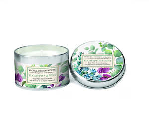 Scented Candles: Michel Design Works Eucalyptus and Mint Travel Candle