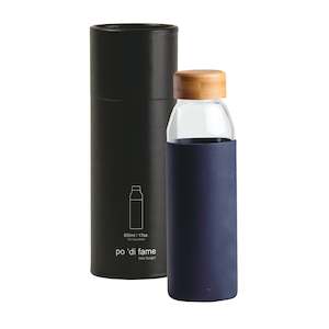 Orbit Glass Bottle Navy Blue