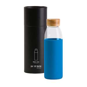 Orbit Glass Bottle Cyber Blue