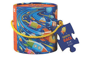 Crocodile Creek: Crocodile Creek 24pc Canister Space Race Puzzle