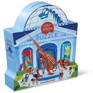 Crocodile Creek - Day at the Museum: Dinosaur 48pc Puzzle