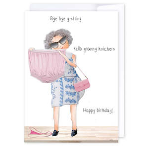 Icandy: iCandy Card - Bye Bye G-String, Hello Granny Knickers…