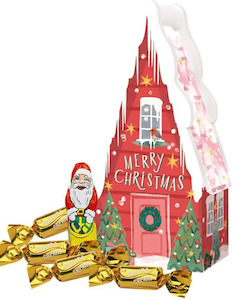 Indulge: Windel Christmas Wooden Townhouse with Chocolate Pralines