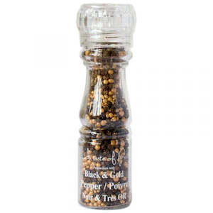 A Taste of Paris Gold & Black Peppercorns Grinder