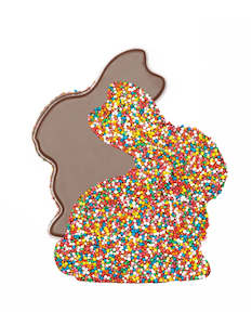 C: Charlotte Piper Sprinkle Milk Chocolate Flat Easter Bunny