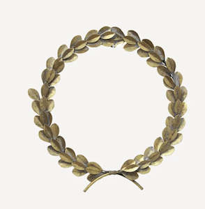 Gold Leaf Christmas Wreath