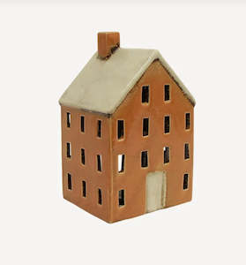 Alsace Tea Light Chalet Mustard