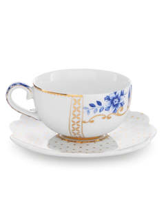 Pip Studio Royal White Espresso Cup & Saucer