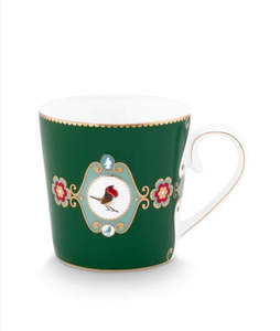 Pip Studio Love Birds Medallion Large Mug Emerald Green