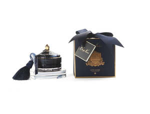 Cote Noire Navy & Gold Art Deco Candle w/ Tassel