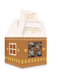 Indulge: Charlotte Piper Chocolate Covered Gingerbread Men 100g