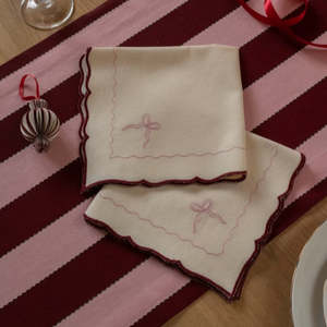 Avery Row Embroidered Bow Napkins - 2 Pack