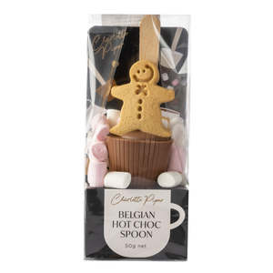 Charlotte Piper Milk Hot Chocolate Spoon - Gingerbread Man