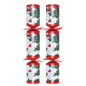 C: Holly Berry Christmas Individual Crackers 12”
