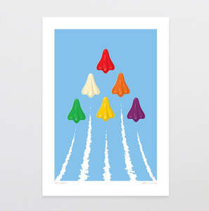 O: Airplanes Lollies Card