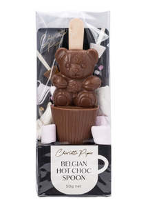 Charlotte Piper: Charlotte Piper Milk Hot Chocolate Spoon - Teddy Bear