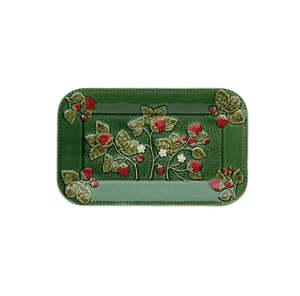 Bordallo: Strawberries Rectangular Platter