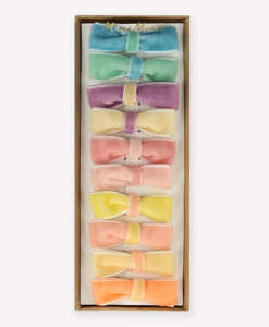 Meri Meri: Meri Meri - Pastel Velvet Mini Bow Clips
