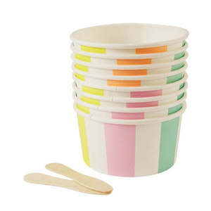 Meri Meri: Meri Meri - Striped Ice Cream Cups