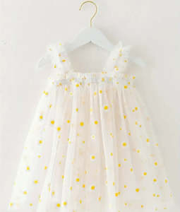 Love & Sunshine Tutu Dress - White Daisy