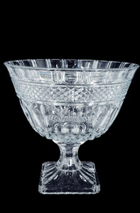 Deluxe Clear Cut Glass K9 Table Bowl