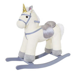Baby And Child: Cream Rocking Unicorn